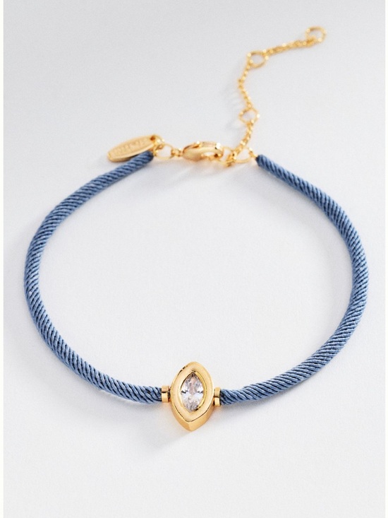 Anthropologie Jewelry - Anthropologie Corded Bezel Crystal Bracelet
